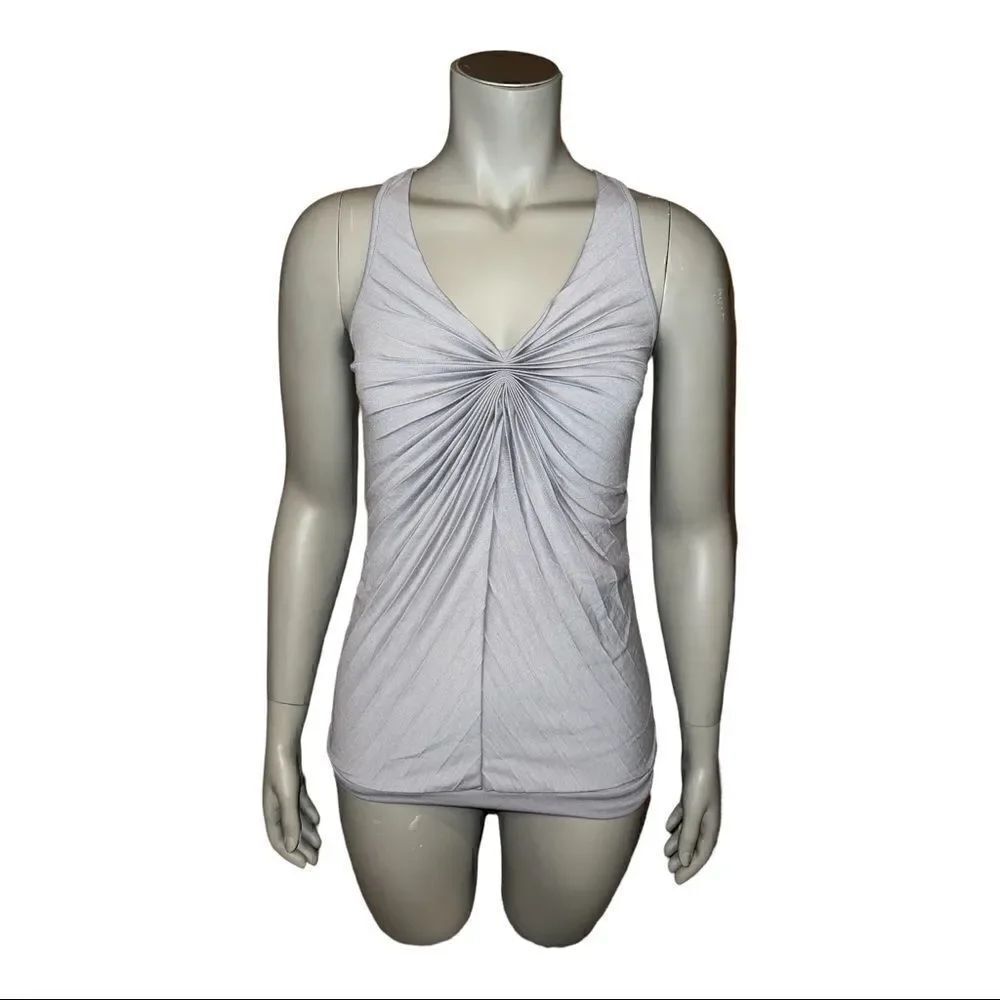 Threads Women's Racerback Pleated Tank Top Small NWT